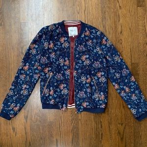 Zara Printed bomber jacket